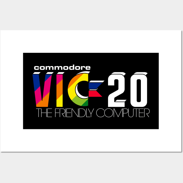 Commodore VIC-20 - Version 4 White Wall Art by RetroFitted